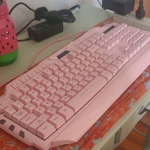 Pink Gaming Keyboard